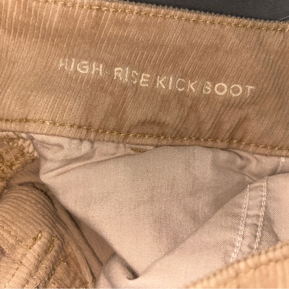 American Eagle Tan Corduroy Pants High Rise bootleg size 12 NWT - Picture 5 of 10